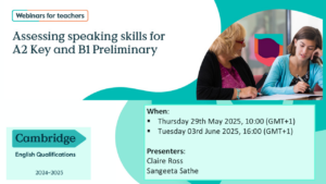 Webinar Cambridge English Junio
