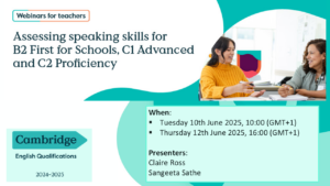 Webinar Cambridge English Junio