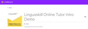Demo Online Tutor