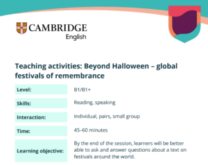 teaching activities halloween